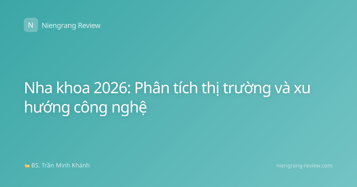 Nha khoa 2026: Phân tích thị trường và xu hướng công nghệ