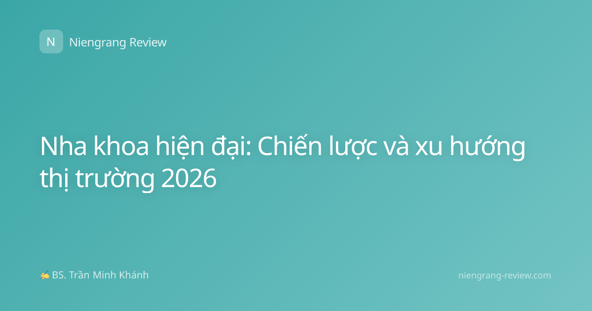 Nha khoa hiện đại: Chiến lược và xu hướng thị trường 2026