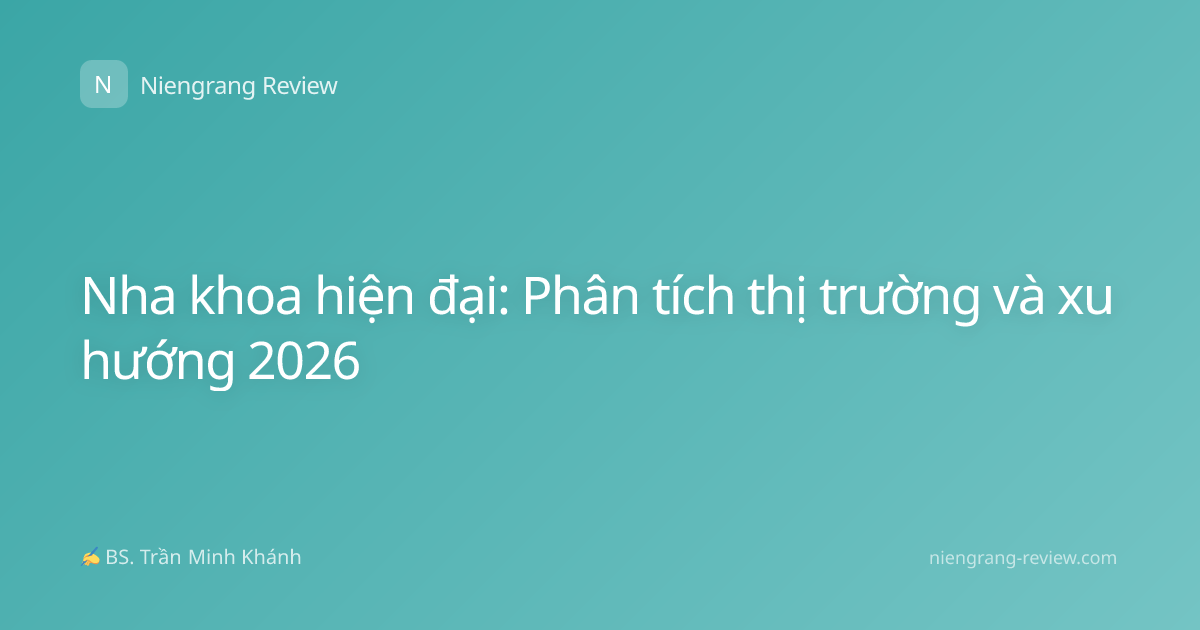 Nha khoa hiện đại: Phân tích thị trường và xu hướng 2026