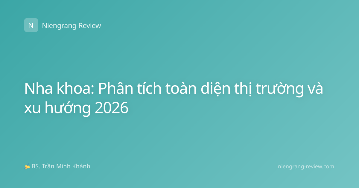 Nha khoa: Phân tích toàn diện thị trường và xu hướng 2026