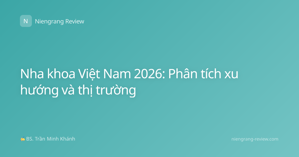 Nha khoa Việt Nam 2026: Phân tích xu hướng và thị trường