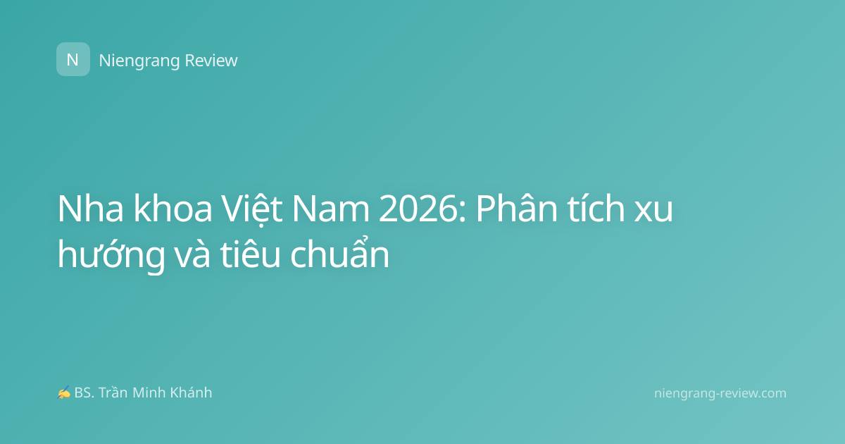 Nha khoa Việt Nam 2026: Phân tích xu hướng và tiêu chuẩn