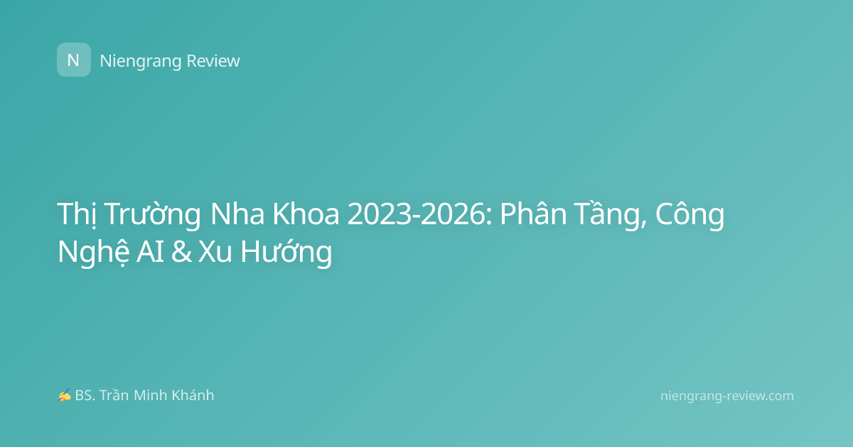 Thị Trường Nha Khoa 2023-2026: Phân Tầng, Công Nghệ AI & Xu Hướng