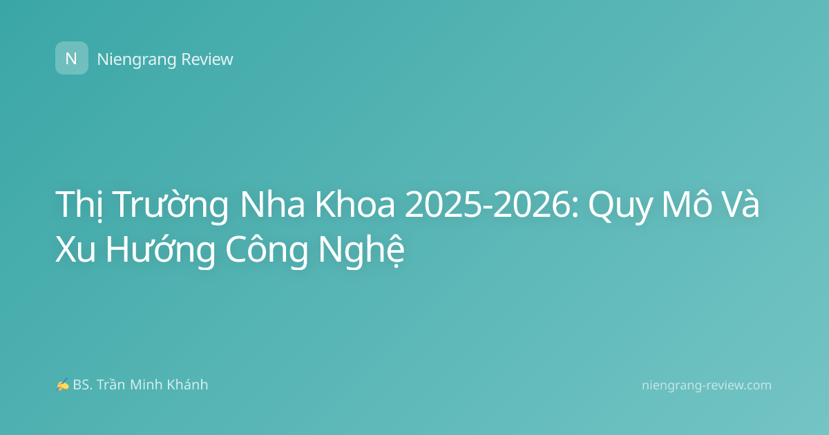 Thị Trường Nha Khoa 2025-2026: Quy Mô Và Xu Hướng Công Nghệ