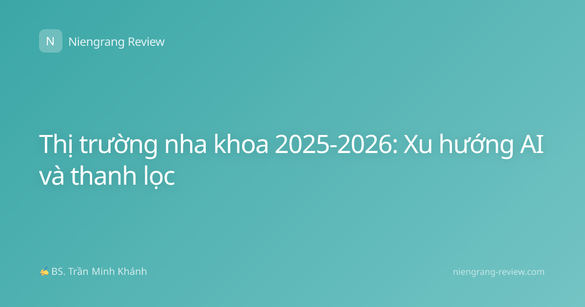 Thị trường nha khoa 2025-2026: Xu hướng AI và thanh lọc