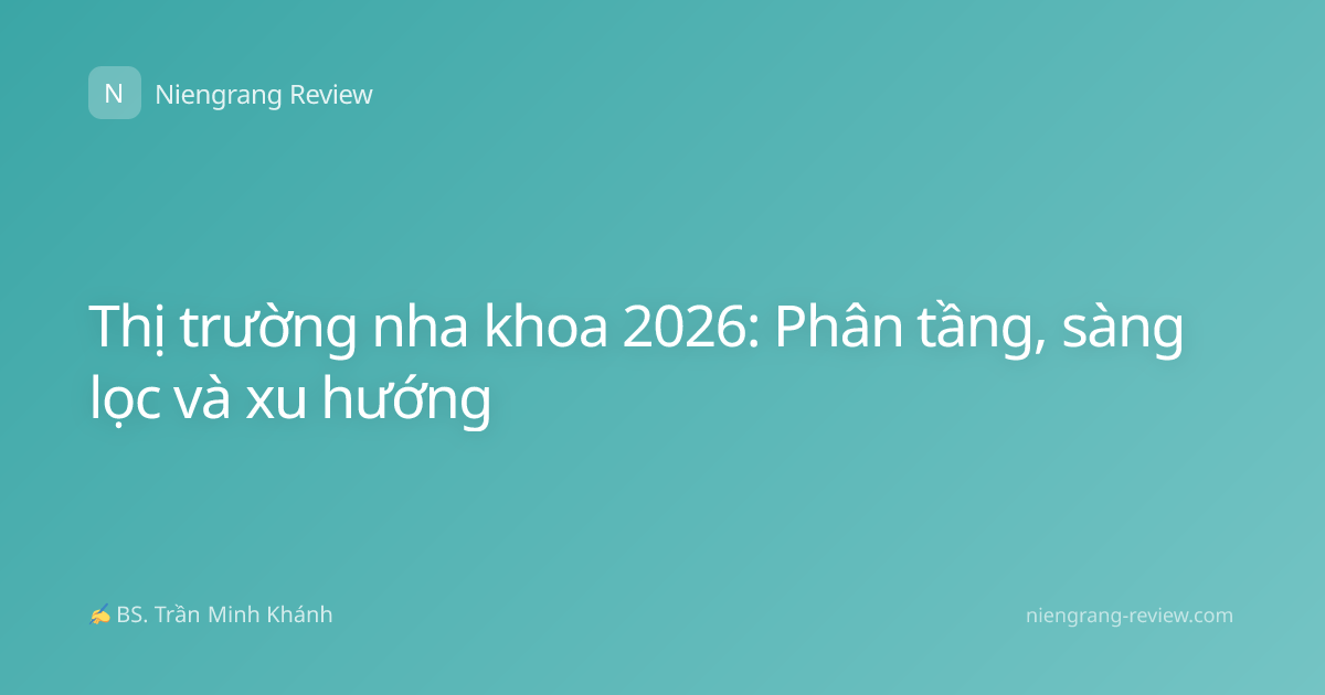 Thị trường nha khoa 2026: Phân tầng, sàng lọc và xu hướng