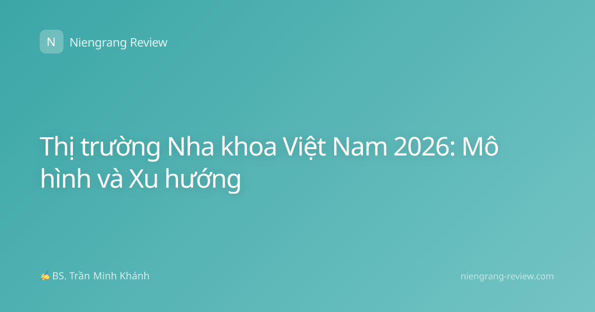 Thị trường Nha khoa Việt Nam 2026: Mô hình và Xu hướng
