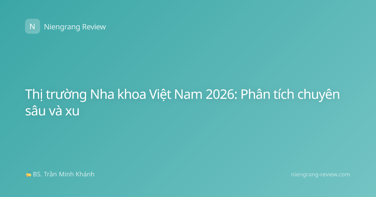 Thị trường Nha khoa Việt Nam 2026: Phân tích chuyên sâu và xu