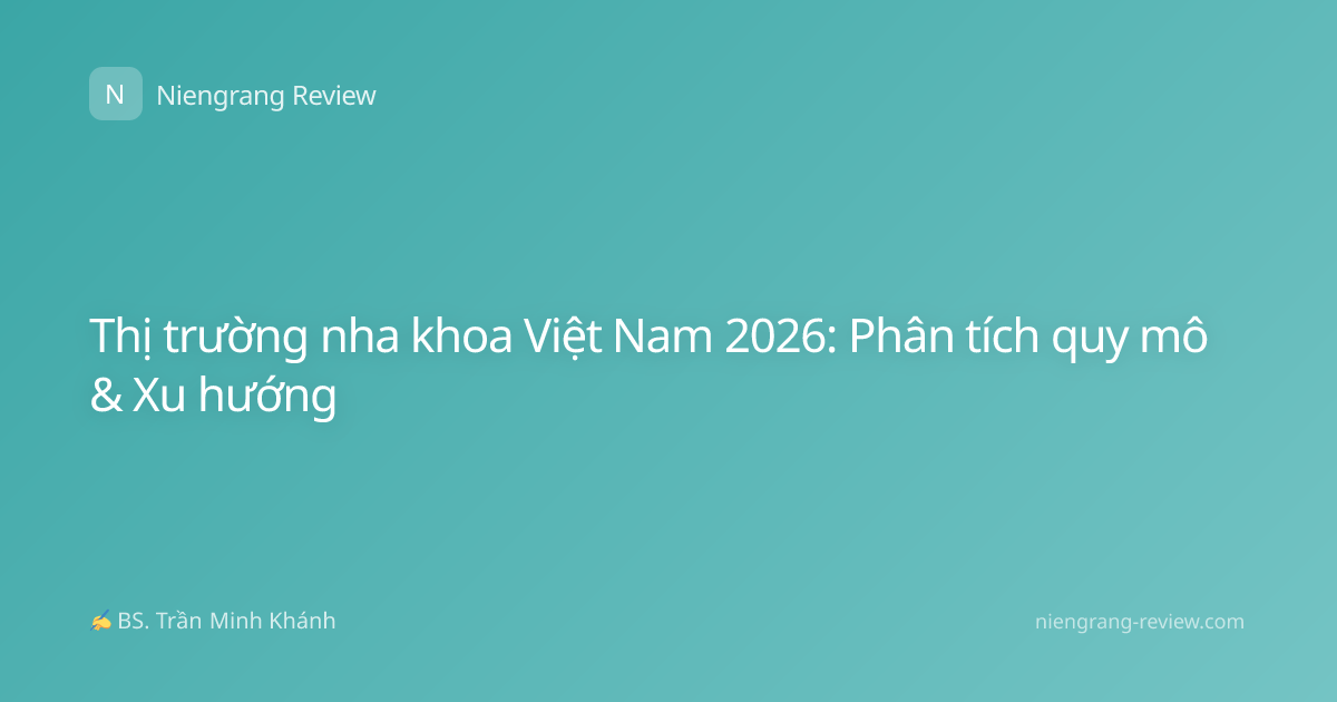 Thị trường nha khoa Việt Nam 2026: Phân tích quy mô & Xu hướng