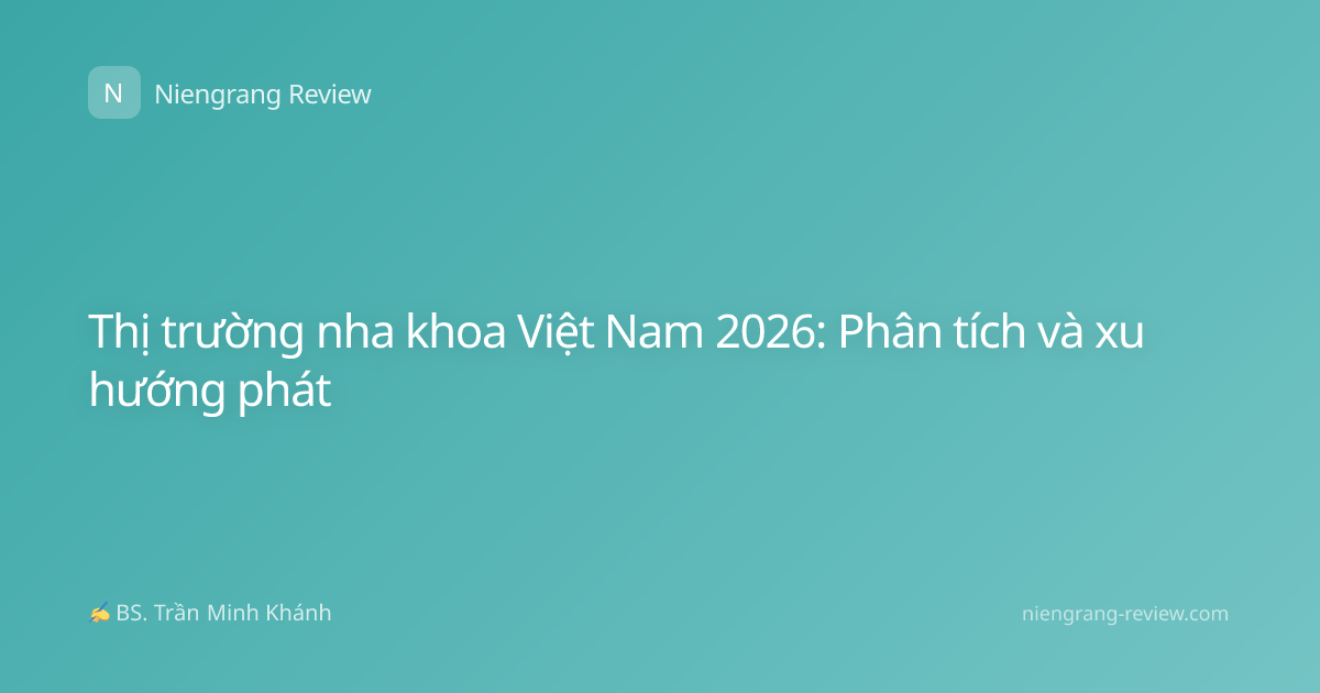 Thị trường nha khoa Việt Nam 2026: Phân tích và xu hướng phát