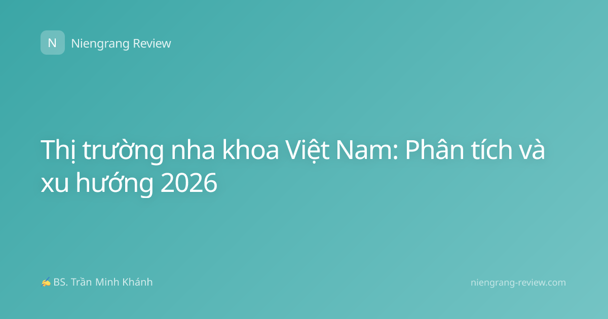 Thị trường nha khoa Việt Nam: Phân tích và xu hướng 2026
